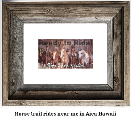 horse trail rides near me in Aiea, Hawaii